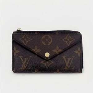 LOUIS VUITTON LV GHW Recto Verso Card Case M69431 Monogram Brown And Black